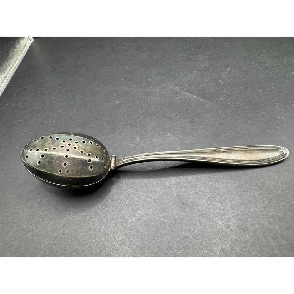 Vintage Simeon L & George H Rogers Co Silver Plated Tea Spoon Strainer